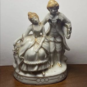 Victorian Lady and Man Figurine porcelain